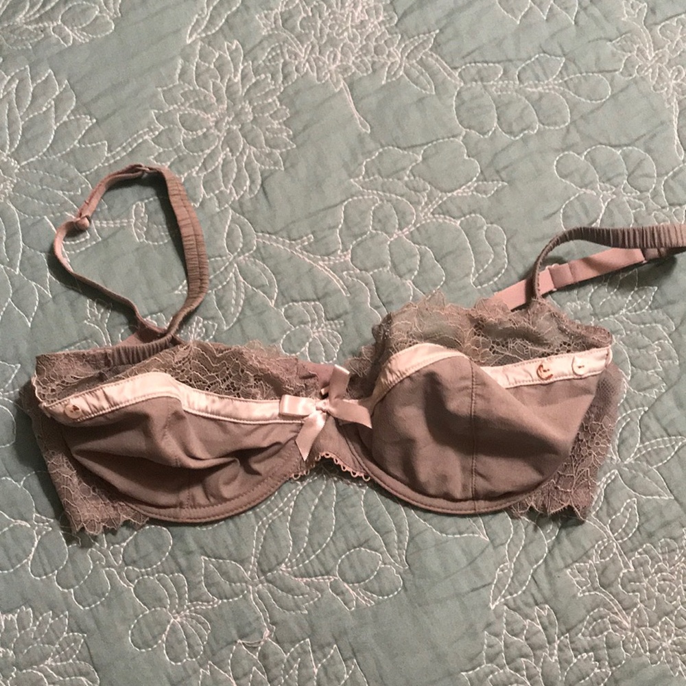Gray Lace Bra by Well, a French Lingerie Maker